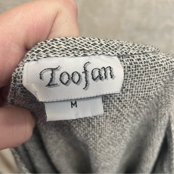 Toofan women’s asymmetric top cotton textured knit size medium lagenlook - Picture 6 of 6